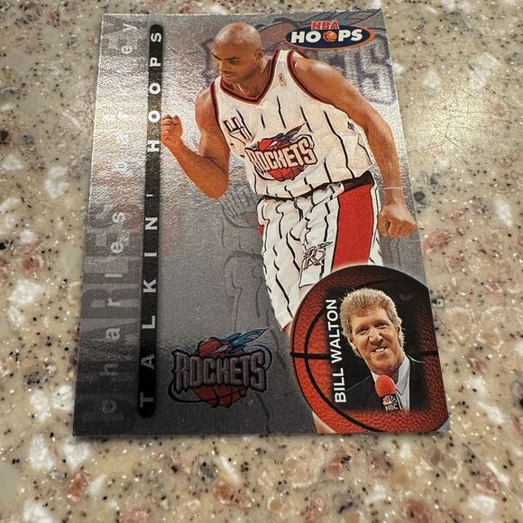 Red and White Trading Cards for Collectors of Charles Barkley talkin hoops mint - Picture 2 of 4